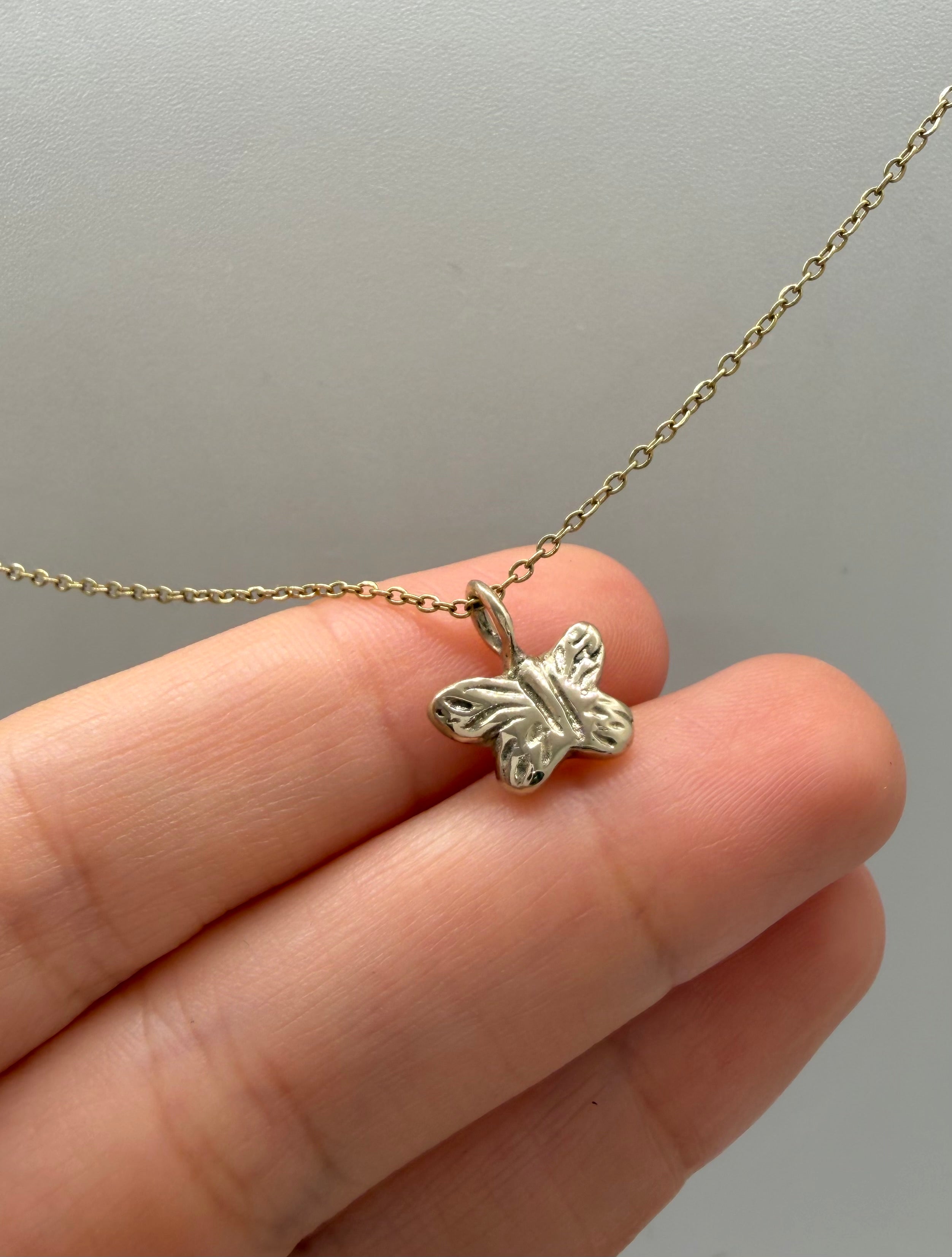 Summer wings charm necklace