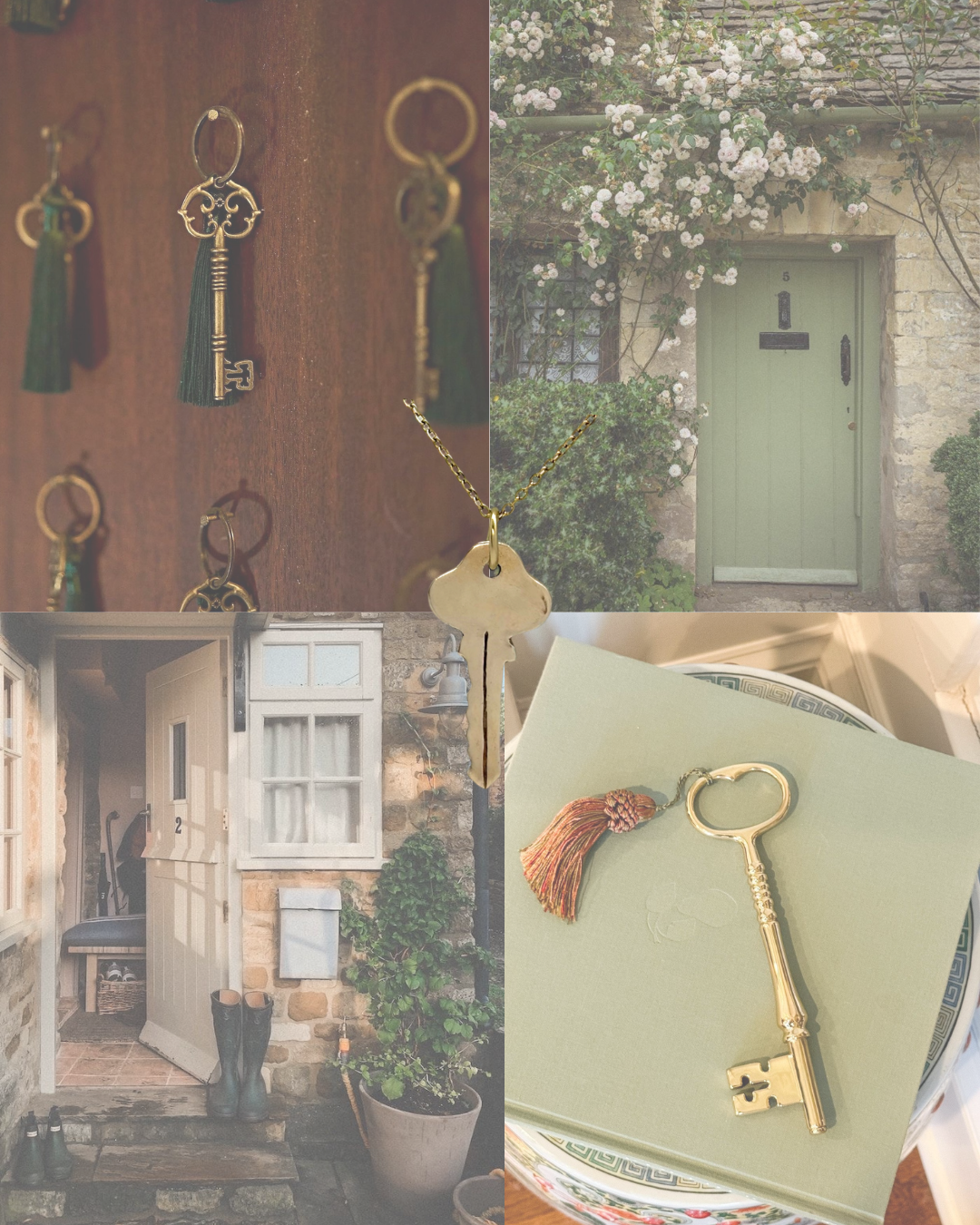 Key charm necklace