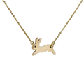 Running bunny charm necklace