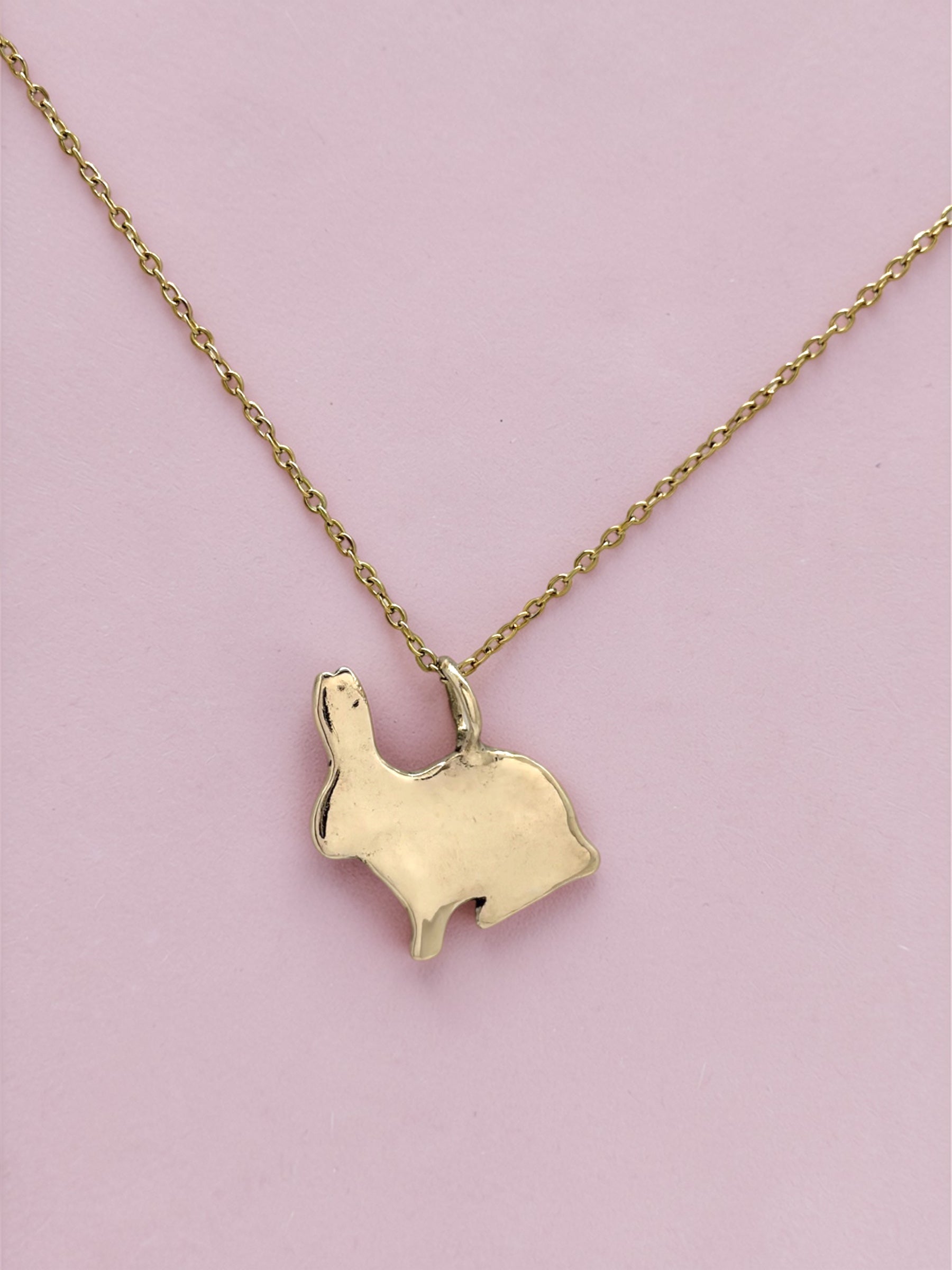 Bunny charm necklace