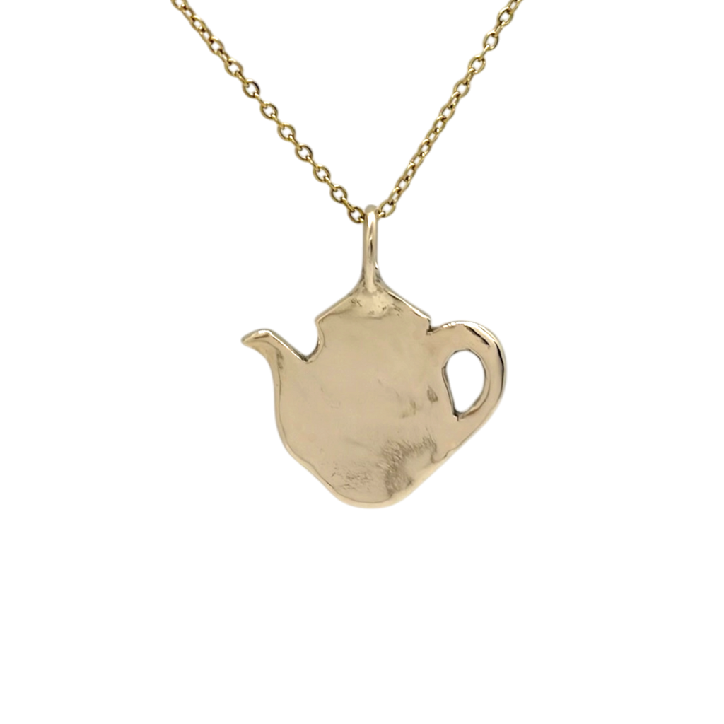 Teapot charm necklace