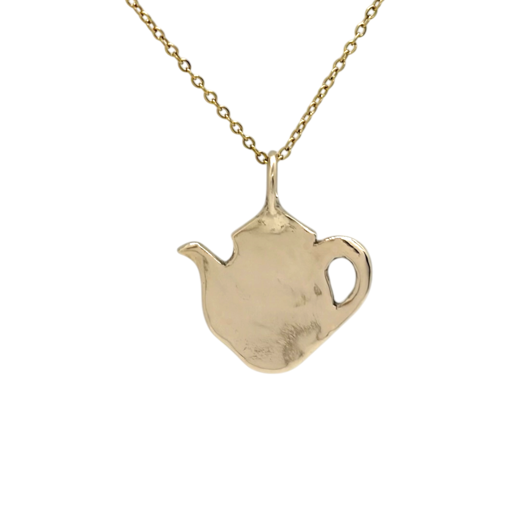 Teapot charm necklace