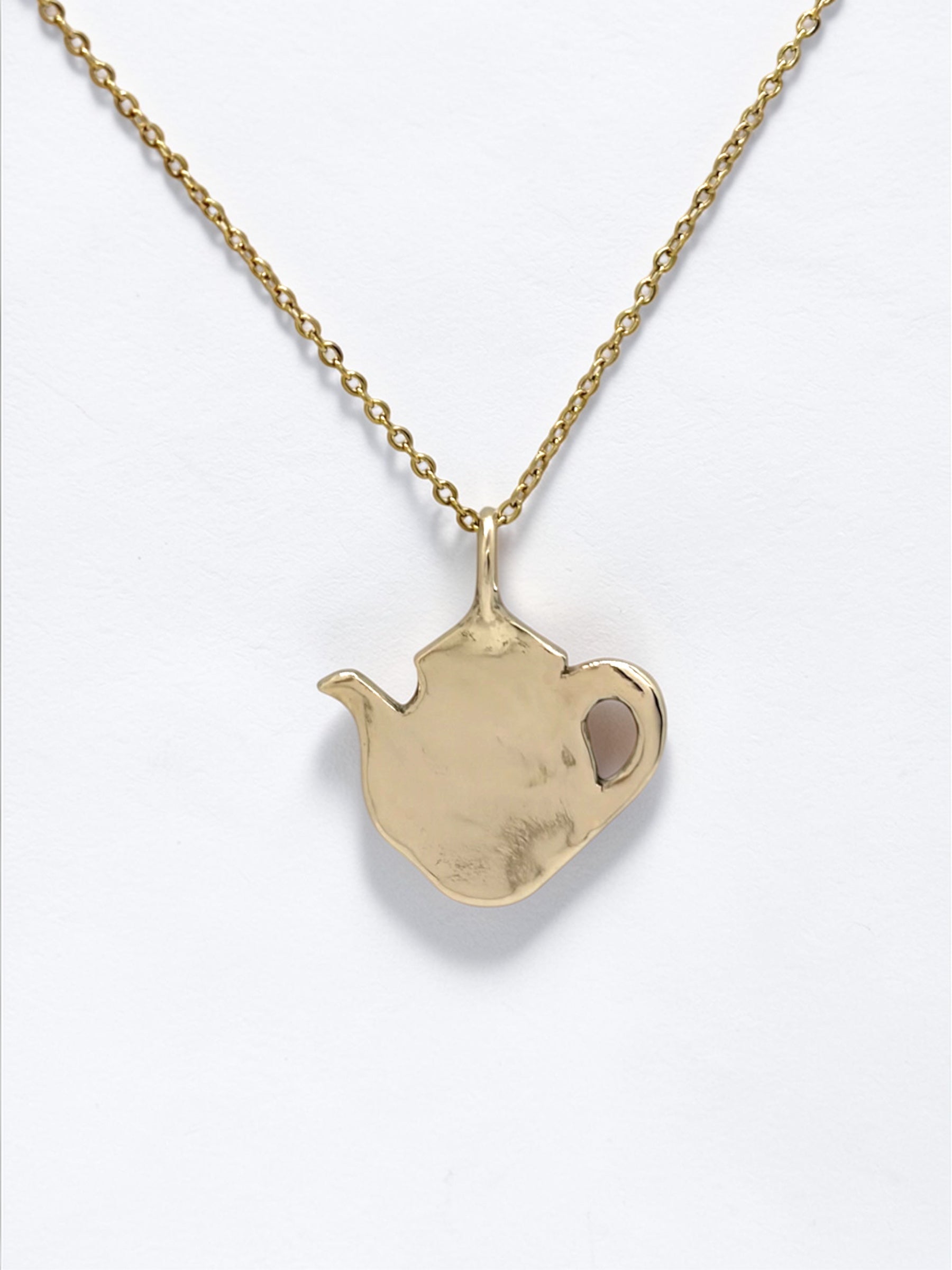 Teapot charm necklace