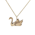 Swan charm necklace