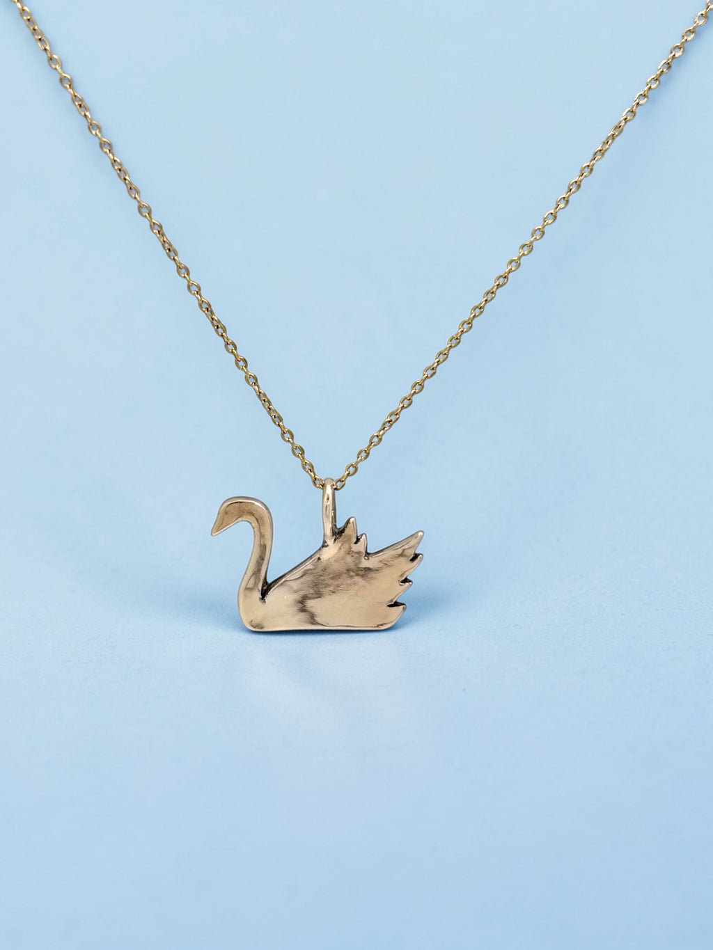Swan charm necklace