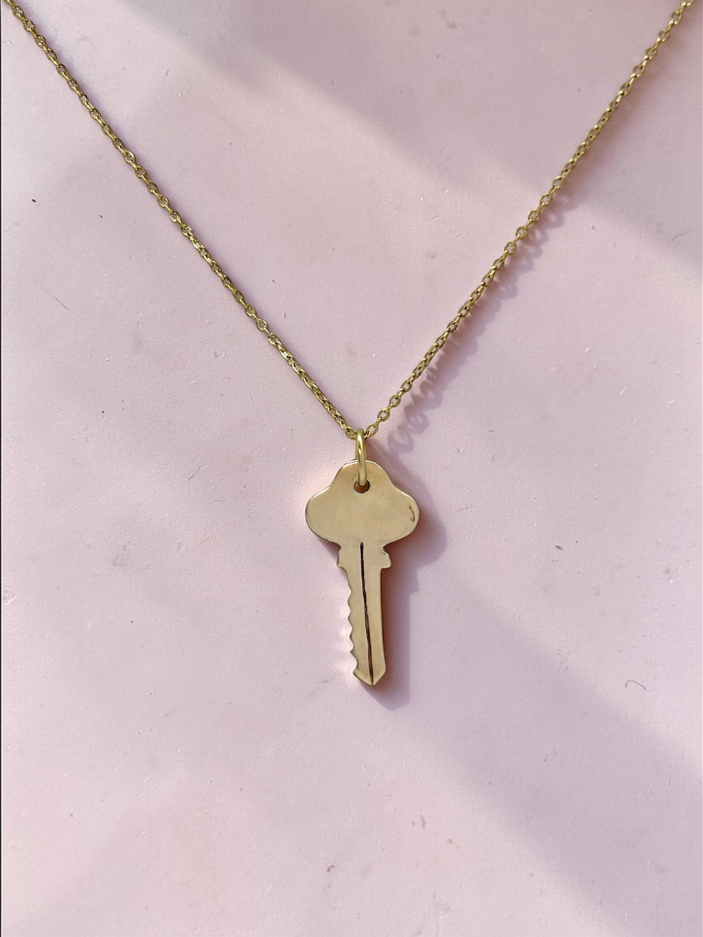 Key charm necklace