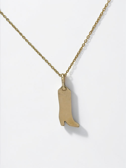 Boot charm necklace