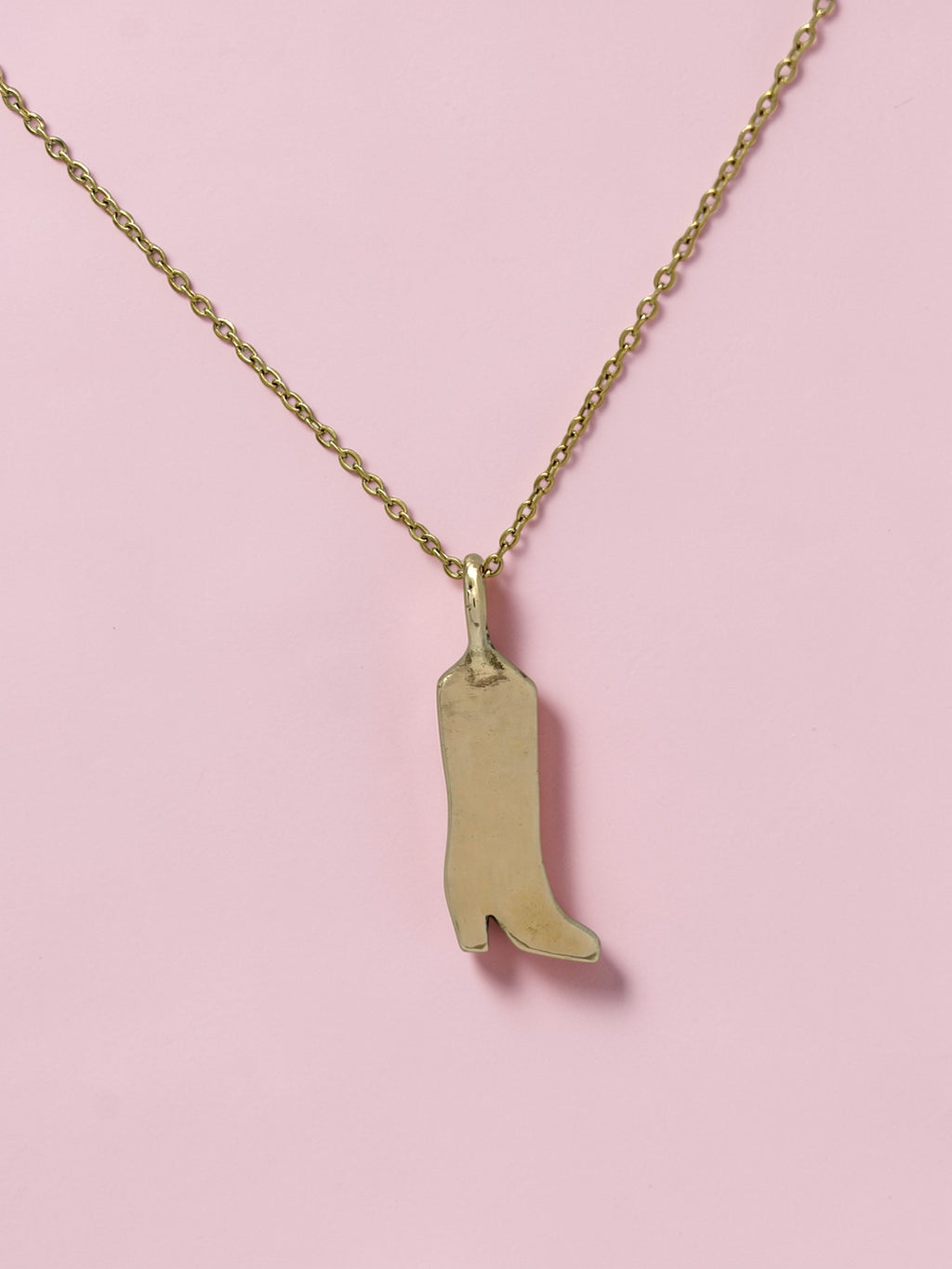 Boot charm necklace