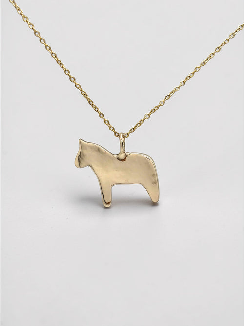Horse charm necklace