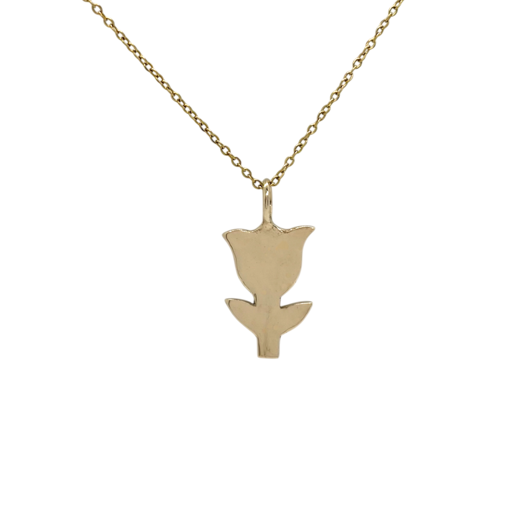 Tulip charm necklace