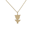 Tulip charm necklace