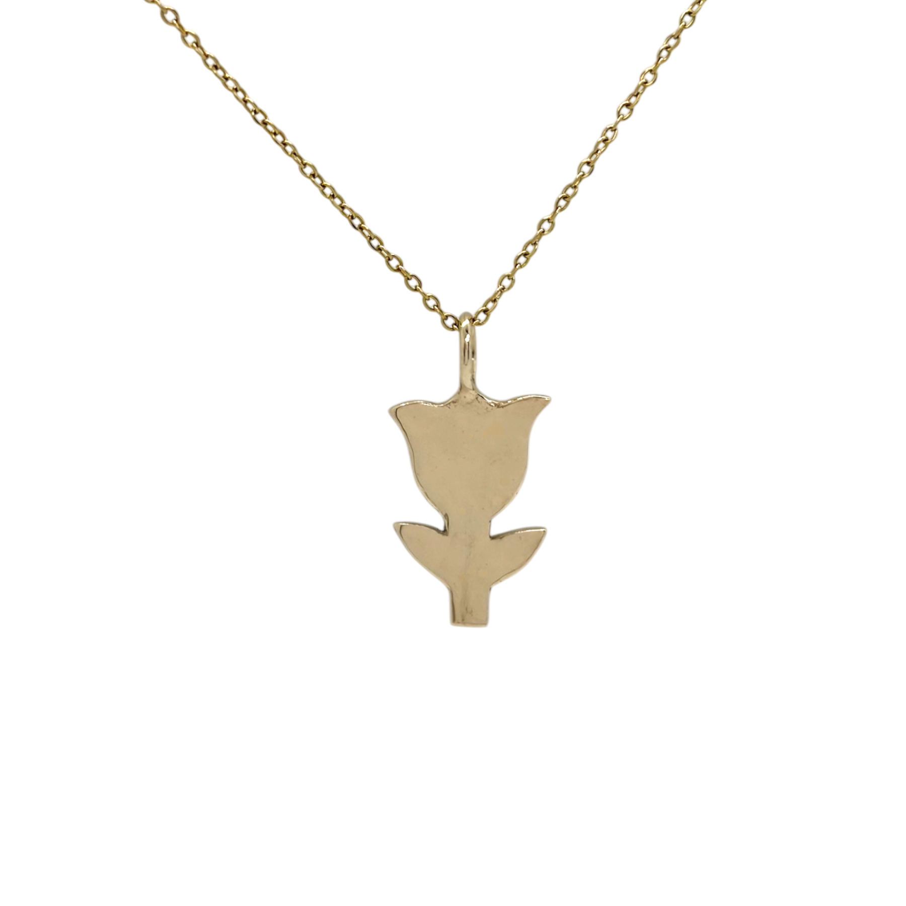 Tulip charm necklace