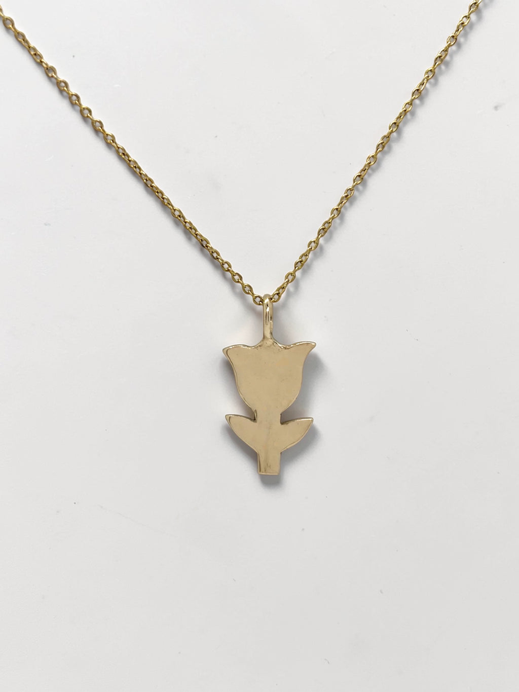 Tulip charm necklace