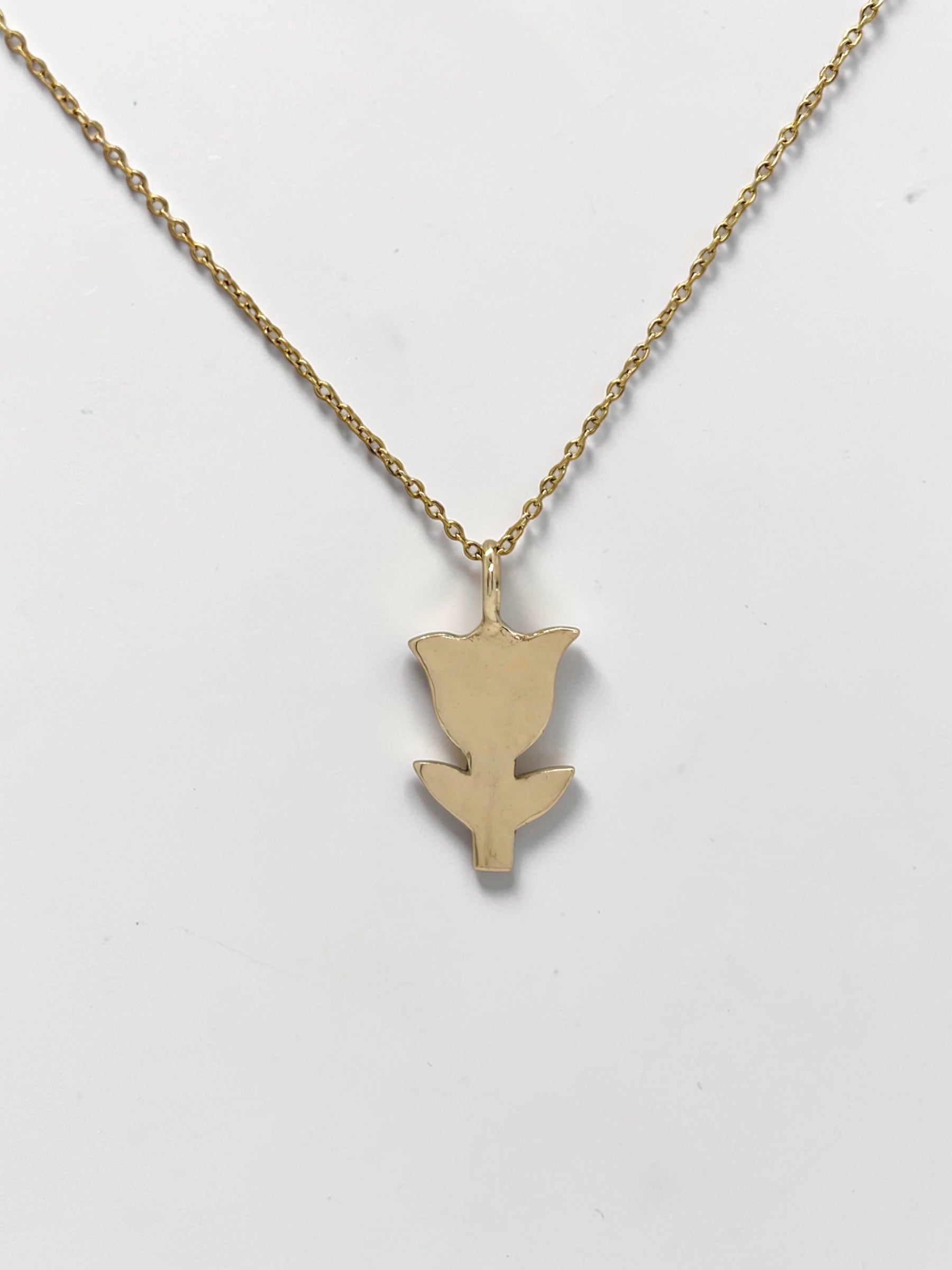 Tulip charm necklace