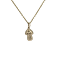 Mushroom charm necklace