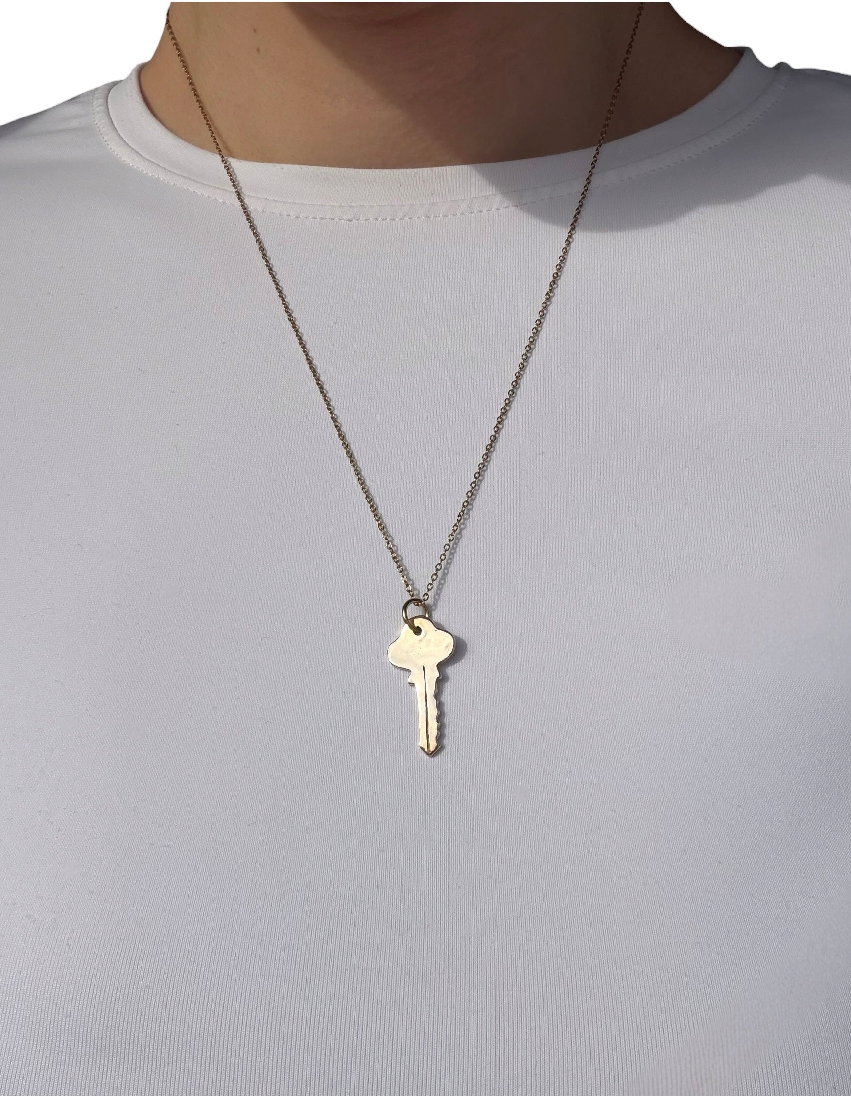 Key charm necklace