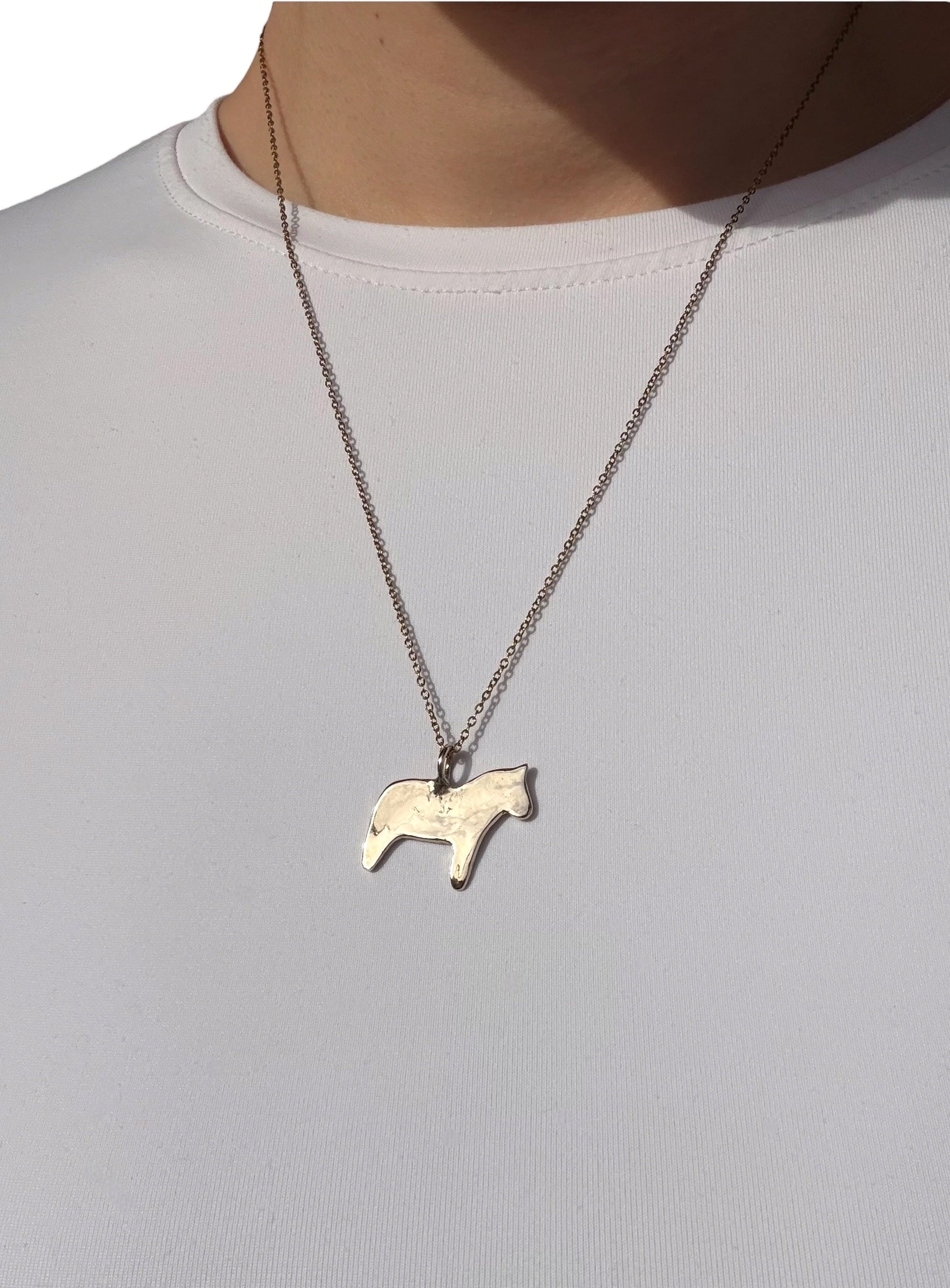 Horse charm necklace