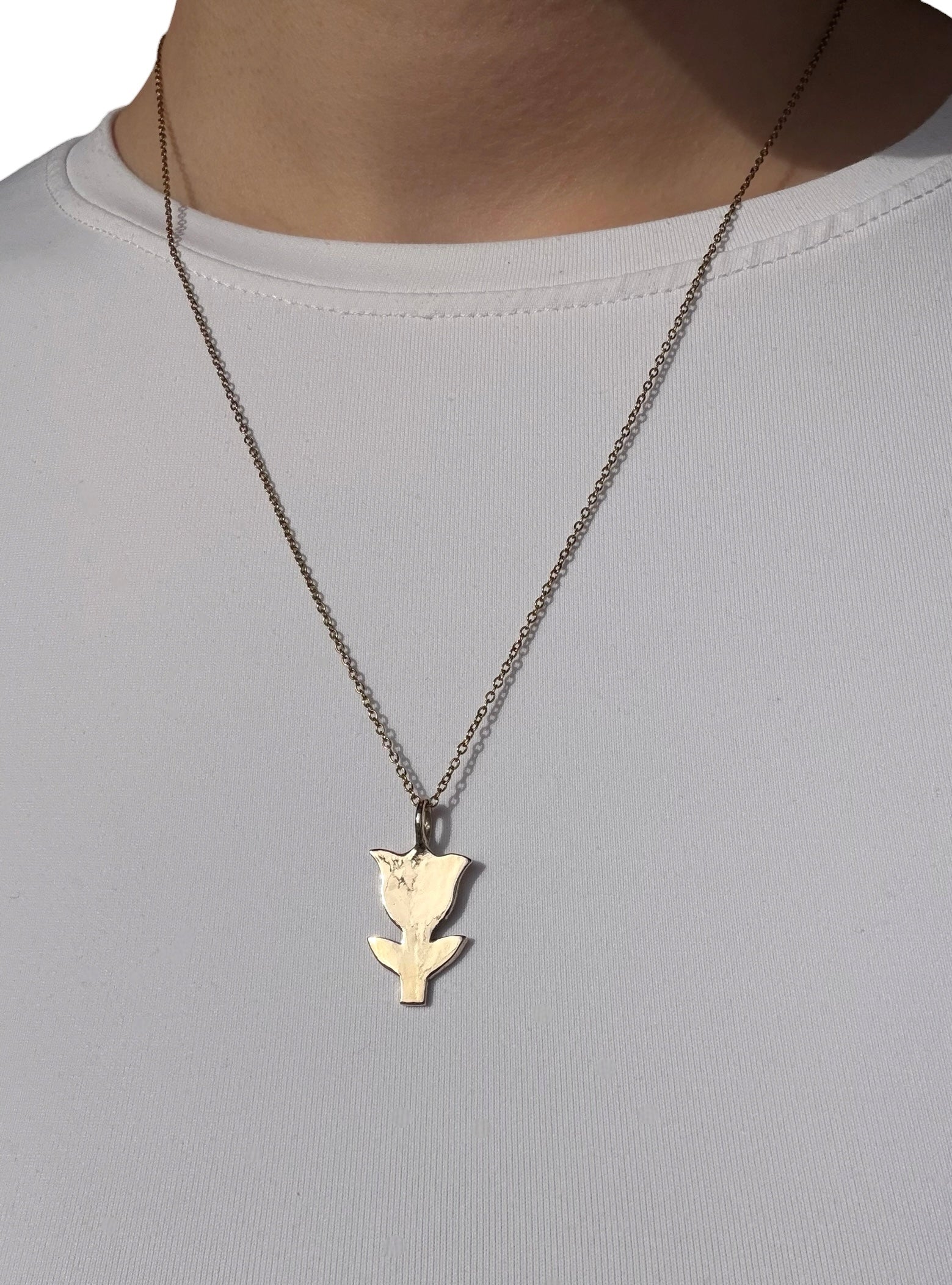 Tulip charm necklace