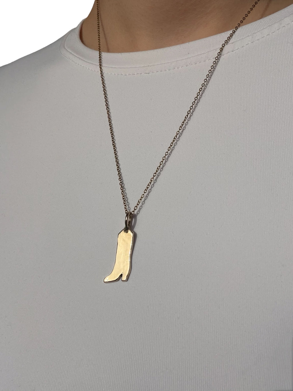 Boot charm necklace
