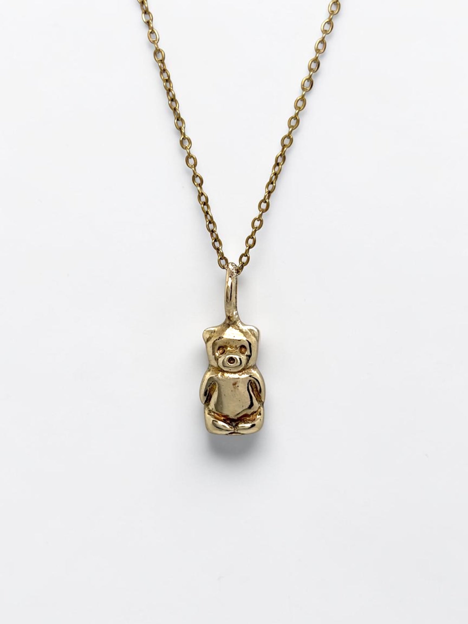 Honey bear charm necklace