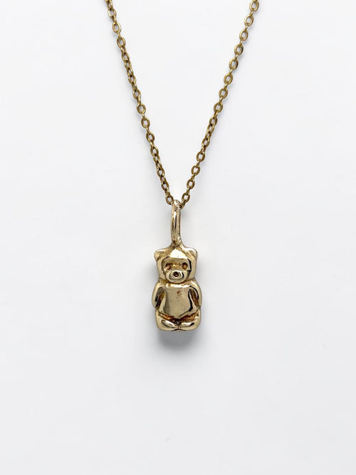 Honey bear charm necklace
