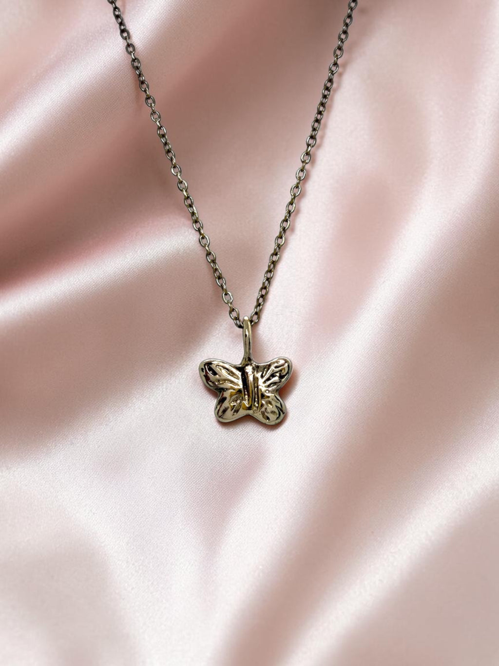 Summer wings charm necklace