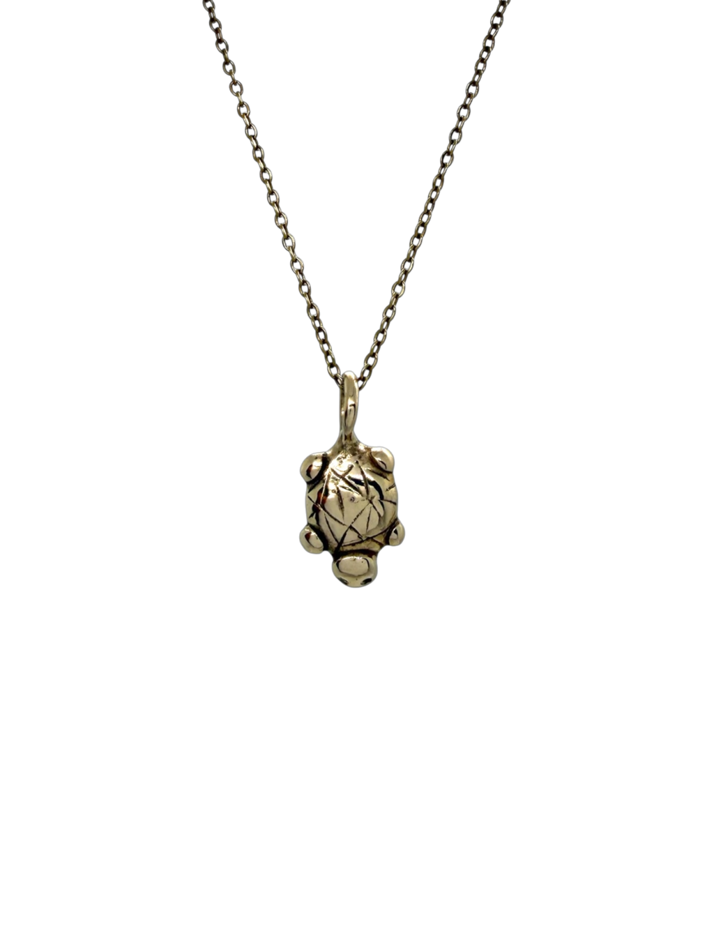 Island turtle charm necklace