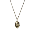 Island turtle charm necklace