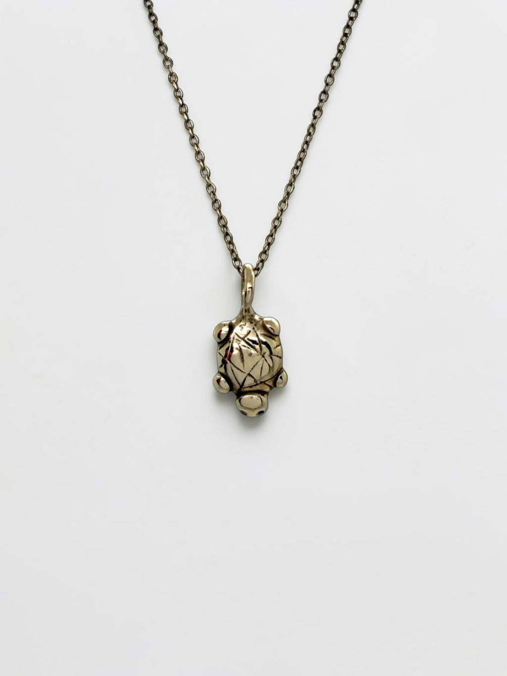 Island turtle charm necklace